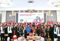 Pengukuhan Pengurus Bundo Kanduang Ikatan Keluarga Tanah Datar (IKTD) Sumatera Barat (Sumbar) Masa Bakti 2026-2031.(poto: padangkita.com).