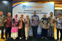 Wali Kota Pariaman Yota Balad, melakukan audiensi dengan Dirjen GTKPG Kemendikdasmen, Nunuk Suryani.(poto: padangkita.com).