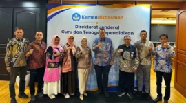 Wali Kota Pariaman Yota Balad, melakukan audiensi dengan Dirjen GTKPG Kemendikdasmen, Nunuk Suryani.(poto: padangkita.com).