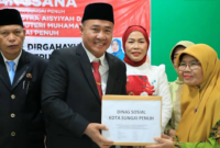 Wali Kota Sungai Penuh Alfin memimpin langsung anjangsana Pemkot Sungai Penuh ke Panti Asuhan Aisyiyah pada Sabtu (15/8/2026).(poto: istimewa).