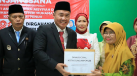 Wali Kota Sungai Penuh Alfin memimpin langsung anjangsana Pemkot Sungai Penuh ke Panti Asuhan Aisyiyah pada Sabtu (15/8/2026).(poto: istimewa).