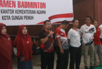 Kantor Kementerian Agama Kota Sungai Penuh menggelar berbagai lomba olahraga untuk memeriahkan HUT RI ke-81 Kemenag pada Rabu, 13 Agustus 2026.(poto: istimewa).