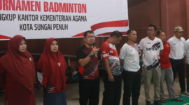 Kantor Kementerian Agama Kota Sungai Penuh menggelar berbagai lomba olahraga untuk memeriahkan HUT RI ke-81 Kemenag pada Rabu, 13 Agustus 2026.(poto: istimewa).