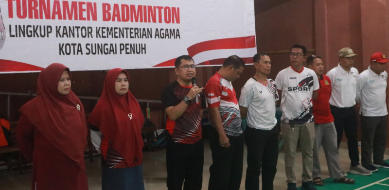 Kantor Kementerian Agama Kota Sungai Penuh menggelar berbagai lomba olahraga untuk memeriahkan HUT RI ke-81 Kemenag pada Rabu, 13 Agustus 2026.(poto: istimewa).