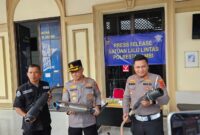 Polresta Jambi menyita 150 sepeda motor balap liar dan knalpot brong sepanjang Agustus 2026.(poto: jambilink.id).