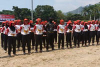 Persiapan Paskibraka Kota Sungai Penuh untuk HUT ke-81 RI capai 90 persen. Sebanyak 30 pelajar siap kibarkan bendera Merah Putih.(poto: istimewa).