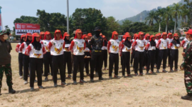 Persiapan Paskibraka Kota Sungai Penuh untuk HUT ke-81 RI capai 90 persen. Sebanyak 30 pelajar siap kibarkan bendera Merah Putih.(poto: istimewa).
