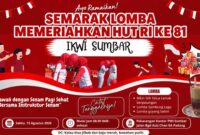 IKWI Sumbar menggelar lomba menarik memperingati HUT ke-81 Kemerdekaan RI untuk mempererat silaturahmi.(poto: radarsumbar.com).