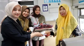 PT Kereta Api Indonesia Divisi Regional II Sumatera Barat merayakan momen puncak Hari Jadi Kota Padang ke-357.(poto: radarsumbar.com).