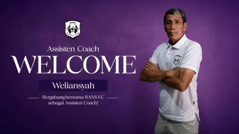 RANS FC resmi mengumumkan bahwa Weliansyah jadi asisten pelatih.(poto: radarsumbar.com).