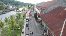Suasana Bazzar UMKM di Batang Arau.(poto: padangkita.com).