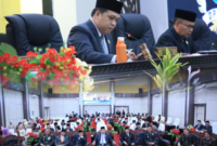 Dewan Perwakilan Rakyat Daerah atau DPRD Kota Sungai Penuh menggelar Rapat Paripurna istimewa di Gedung DPRD pada Jumat (14/8/2026).(poto: istimewa).