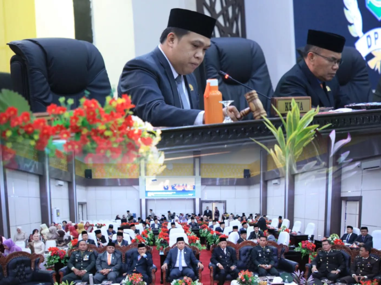 Dewan Perwakilan Rakyat Daerah atau DPRD Kota Sungai Penuh menggelar Rapat Paripurna istimewa di Gedung DPRD pada Jumat (14/8/2026).(poto: istimewa).