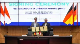 Pemerintah Kota Padang meresmikan kemitraan Sister City Padang bersama Pemerintah Kota Hildesheim, Jerman.(poto: padangkita.com).