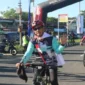 Salah satu pesepeda dari luar daerah yang ikut memeriahkan Gowes Siti Nurbaya 2026.(poto: padangkita.com).
