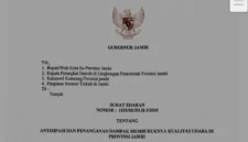 Surat Edaran Nomor: 1835/SE/DLH-3/2026.(poto: istimewa).