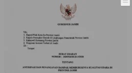 Surat Edaran Nomor: 1835/SE/DLH-3/2026.(poto: istimewa).