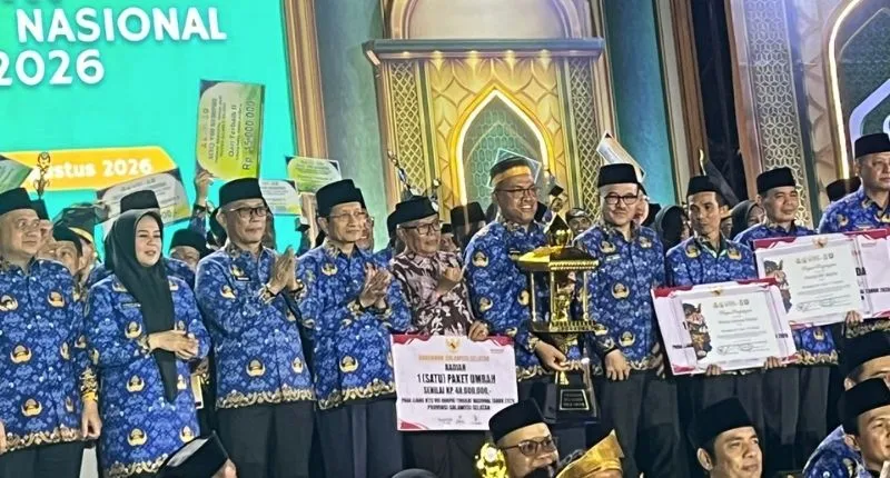 Sumbar raih juara umum MTQ Nasional Korpri VIII di Makassar.(poto: padangkita.com).