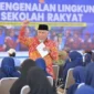 Gubernur Sumatera Barat (Sumbar) Mahyeldi Ansharullah membakar optimisme ratusan siswa Sekolah Rakyat Terintegrasi (SRT) 3 Dharmasraya.(poto: padangkita.com).