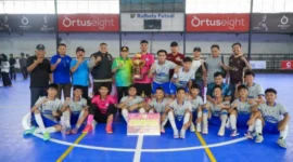 Wakil Wali Kota Padang, Maigus Nasir, secara resmi menutup ajang bergengsi Infosumbar Futsal Championship (ISFC) 2026.(poto: padangkita.com).