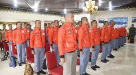 Wali Kota Pariaman Yota Balad meresmikan pembukaan Pemusatan Pendidikan dan Pelatihan (Diklat) Calon Pasukan Pengibar Bendera Pusaka (Paskibraka) tingkat Kota Pariaman tahun 2026.(poto: padangkita.com).