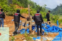 Polda Sumbar sisir tambang liar yang beroperasi di dua lokasi wilayah Kecamatan Sangir Batang Hari pada Jumat (21/8/2026).(poto: padangkita.com).