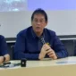 Menteri Keuangan (Menkeu) Purbaya Yudhi Sadewa memberikan keterangan di Kantor Kemenkeu.(poto: padangkita.com).
