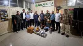 Tim gabungan Kepolisian Daerah Sumatera Barat bersama Balai Konservasi Sumber Daya Alam menggagalkan aksi penyelundupan satwa dilindungi.(poto: padangkita.com).