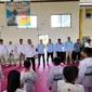 Ketua Umum Pengkot TI Kota Padang, Mursalim membuka Ujian Kenaikan Tingkat (UKT) Geup 2 Taekwondo Indonesia (TI) Kota Padang Tahun 2026.(poto: padangkita.com).