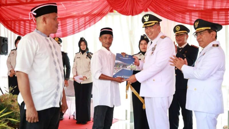 Sebanyak 382 remisi warga binaan pariaman diserahkan langsung dalam rangka Hari Ulang Tahun ke-81 Republik Indonesia tahun 2026.(poto: radarsumbar.com).