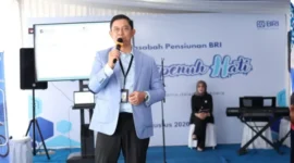 BRI Cabang Padang menggelar kegiatan pelayanan spesial yang dikhususkan bagi para nasabah pensiunan.(poto: padangkita.com).
