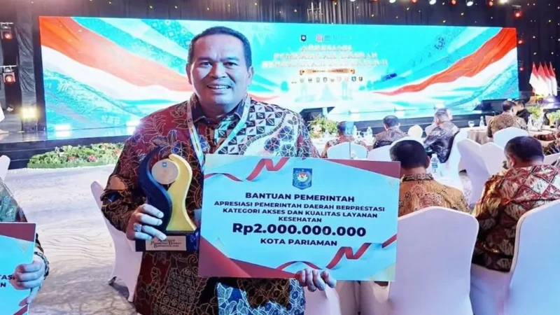 Pemko Pariaman mendapatkan bantuan Rp2 miliar usai meraih terbaik I tingkat kota, kategori akses dan kualitas layanan kesehatan.(poto: radarsumbar.com).