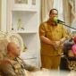 Wali Kota Pariaman, Yota Balad menghadiri acara Kenal Pamit Kapolres Pariaman dari AKBP Andreanaldo Ademi kepada AKBP Agung Pranajaya di Balairung Rumah Dinas Wali Kota, Senin (3/8/2026).(poto: padangkita.com).