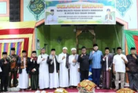 Wali Kota Padang Fadly Amran menghadiri peringatan Maulid Nabi Muhammad SAW 1448 H sekaligus pengukuhan Mufti Ulama Nagari Bungus di Masjid Raya Nagari Bungus, Kecamatan Bungus Teluk Kabung.(poto: padangkita.com).