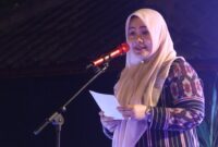Wakil Gubernur NTB Hj. Indah Dhamayanti Putri, S.E., M.I.P., hadir menyambut para peserta dan pengurus APWI.(poto: kominfo).