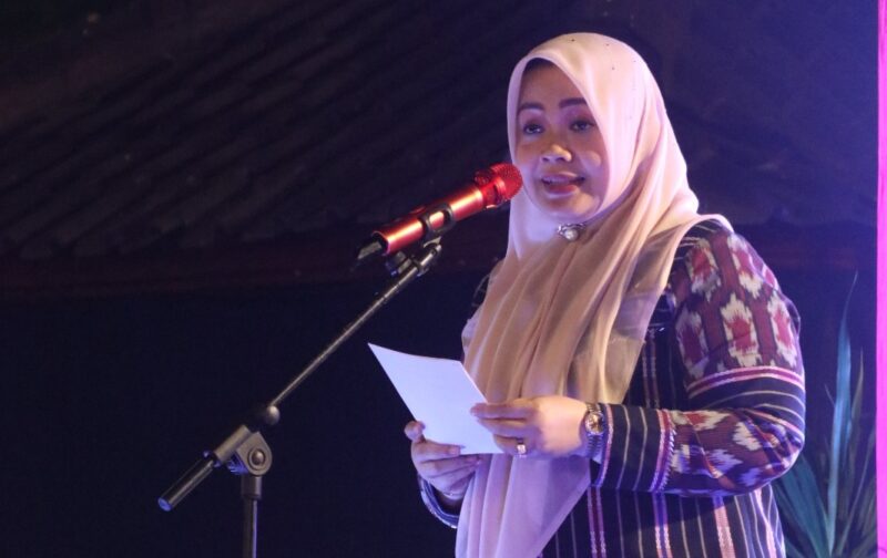 Wakil Gubernur NTB Hj. Indah Dhamayanti Putri, S.E., M.I.P., hadir menyambut para peserta dan pengurus APWI.(poto: kominfo).