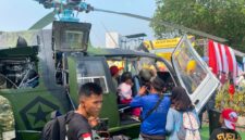 Ribuan warga memadati kawasan Monumen Nasional untuk menyaksikan kemeriahan pameran alutsista TNI Fair 2026.(poto: fajarharapan.id).