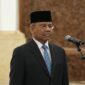 Presiden Republik Indonesia Prabowo Subianto resmi melantik Suahasil Nazara Menteri Keuangan baru di Istana Negara, Jakarta, Senin (14/9/2026).(poto: kompas.com).