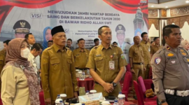 Wakil Wali Kota Sungai Penuh, Azhar Hamzah, menghadiri acara Sosialisasi dan Sinergitas Program Pemberian Keringanan Pokok dan Sanksi Administratif pemutihan pajak kendaraan Jambi Tahun 2026.(poto: istimewa).