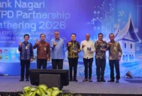 Bank Nagari menyelenggarakan High Level Meeting (HLM), ETPD Capacity Building Forum, serta ETPD Award di Hotel Mercure Padang pada Jumat (25/9/2026).(poto: padangkita.com).