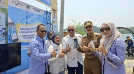 Bupati Pesisir Selatan Hendrajoni meluncurkan langsung penggunaan Mesin Retribusi Pos tersebut di Painan pada Rabu (16/9/2026).(poto: padangkita.com).