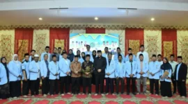 Wali Kota Padang Fadly Amran menghadiri Puncak Peringatan Milad ke-49 Badan Komunikasi Pemuda Remaja Masjid Indonesia tingkat Provinsi Sumatera Barat.(poto: padangkita.com).
