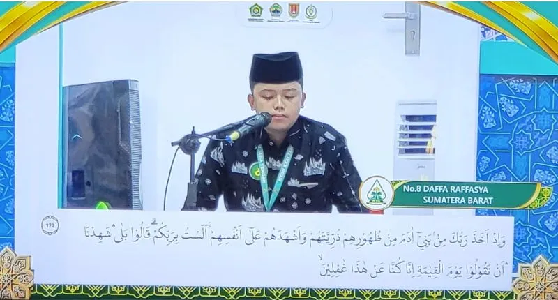 Sebanyak 12 peserta yang tergabung dalam Kafilah Sumbar MTQ Nasional mulai berjuang pada babak penyisihan ajang Musabaqah Tilawatil Quran XXXI.(poto: padangkita.com).