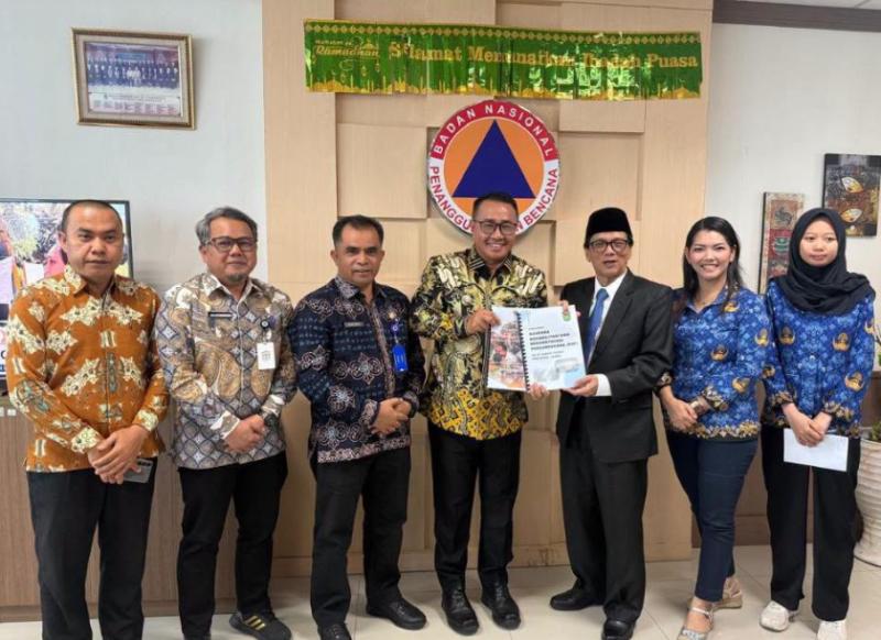 Pemerintah Kota Sungai Penuh mengajukan usulan bantuan penanganan bencana serta rehabilitasi infrastruktur Sungai Penuh kepada BNPB RI.(poto: istimewa).