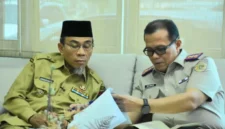 Wakil Wali Kota Padang, Maigus Nasir, menggelar kunjungan resmi ke Kantor Pertanahan Kota Padang pada Senin (7/9/2026).(poto: padangkita.com).