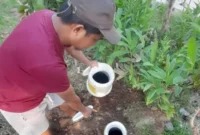 Abu Hanif Devila, Kecamatan Koto Tangah, Kota Padang menciptakan inovasi Solar Biodigester.(poto: padangkita.com).