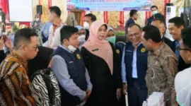 Kegiatan pelayanan Cek Kesehatan Gratis dan skrining TBC di Padang ini berlangsung di Aula Kantor Camat Lubuk Begalung pada Jumat (18/9/2026).(poto: padangkita.com).