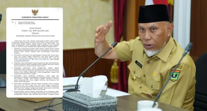 Gubernur Sumatera Barat Mahyeldi Ansharullah kini menerbitkan aturan baru terkait penegakan SE disiplin ASN Sumbar untuk seluruh pegawai.(poto: padangkita.com).
