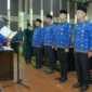 Sekretaris Daerah Provinsi Sumatera Barat Arry Yuswandi memimpin pelantikan pejabat pemprov sumbar untuk empat posisi administrator eselon III di Padang, Selasa (1/9/2026).(poto: padangkita.com).