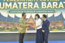 Kepala Biro Pemerintahan dan Otonomi Daerah Setdaprov Sumbar, Ezeddin Zain dan Pemerintah Provinsi Jeonbuk dalam acara gala dinner di Auditorium Istana Gubernur Sumbar, Jumat (18/9/2026).(poto: padangkita.com).